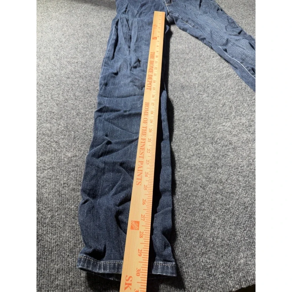 Michael Kors Womens Dark Wash Skinny Jeans Low Rise Blue Denim Size 4